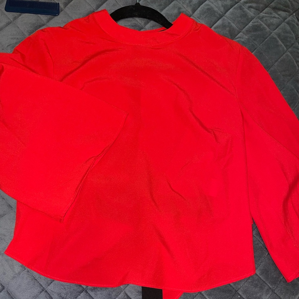 Red blouse